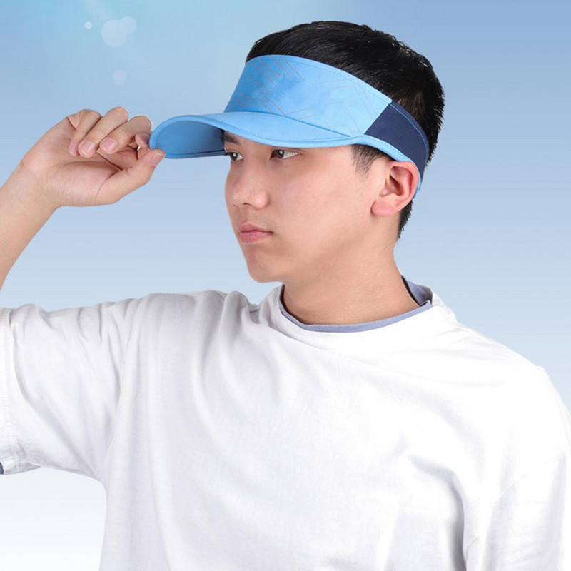 Päikesekübar, tühi top võittav pika äärega suvine päikesevarjumüts välispordi pesapalli tennisevisiiri müts reisispordiks