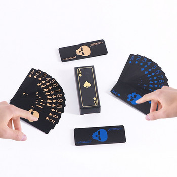 Κάρτες παιχνιδιού φθορίζον PVC Magic Waterproof Poker Glow In The Dark Bar Party KTV Πλαστικές επαγγελματικές κάρτες πόκερ