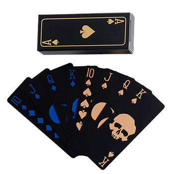 Κάρτες παιχνιδιού φθορίζον PVC Magic Waterproof Poker Glow In The Dark Bar Party KTV Πλαστικές επαγγελματικές κάρτες πόκερ