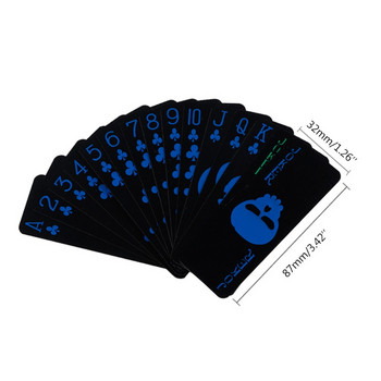 Флуоресцентни PVC карти за игра Magic Waterproof Poker Glow In The Dark Bar Party KTV Plastic Professional Poker Cards