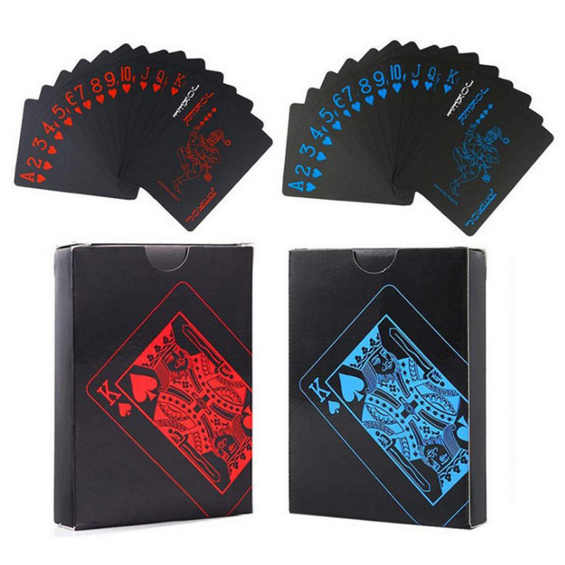 Jäätunud mängukaardid pokkerimängu paki pokkeri komplekt Plastic Magic veekindel teki Magic Gift Collection lauamäng Magic Solitaire