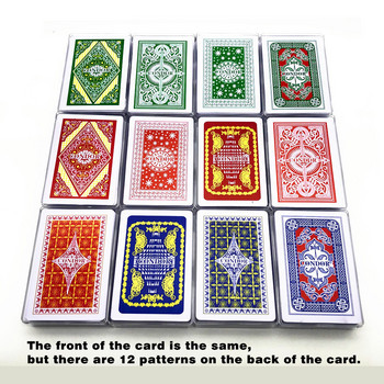 Пластмасови покер карти с 1 тесте Водоустойчиви карти за игра Classic Poker L694