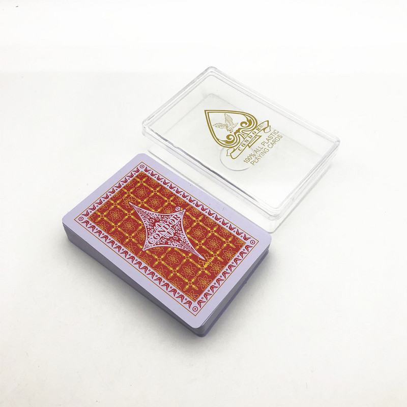 1 pakli műanyag pókerkártyák vízálló játékkártyák Classic Poker L694