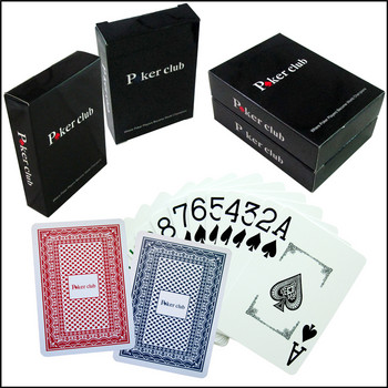 JP160 Директни фабрични доставки Нови PVC 032 мм покер клуб 100% пластмасови карти за игра