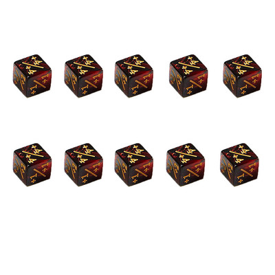 10 gab. 16 mm 6 sānu kauliņu skaitītāji +1/-1 kauliņu kauliņi bērniem rotaļlietu skaitīšanas kauliņi MTG, Magic The Gathering, kāršu spēlēm, žetoniem un lojalitātes kauliņiem