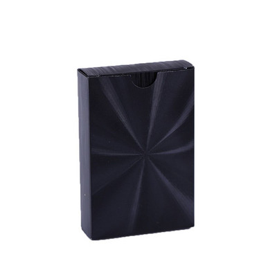 Подарък PVC 100% пластмасови луксозни карти за игра на карти с цветен печат Настолна игра Черен покер