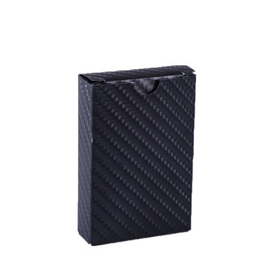 Подарък PVC 100% пластмасови луксозни карти за игра на карти с цветен печат Настолна игра Черен покер