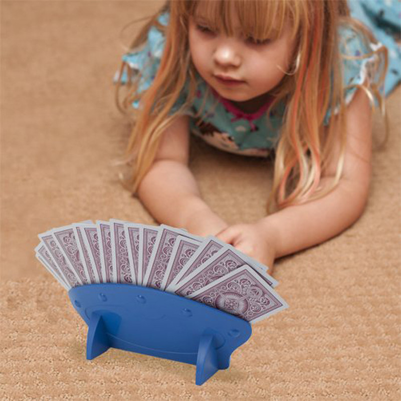 Mängukaardihoidjad Lazy pokkeri põhimäng korraldab käed lihtsaks mängimiseks Jõulu sünnipäevapeo pokkeritool Mängukaardialus