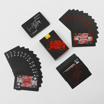 Πλαστικά τραπουλόχαρτα για μαγικά κόλπα Κάρτες πόκερ Iskambil Destesi Karty Do Gry PVC Αδιάβροχο 54 τμχ Deck Poker Card Box σε συσκευασία