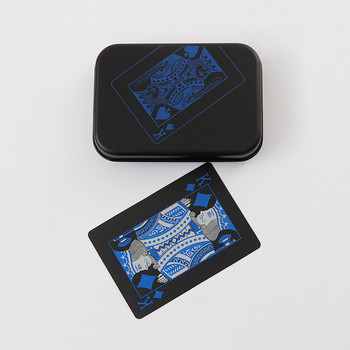 Πλαστικά τραπουλόχαρτα για μαγικά κόλπα Κάρτες πόκερ Iskambil Destesi Karty Do Gry PVC Αδιάβροχο 54 τμχ Deck Poker Card Box σε συσκευασία