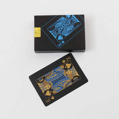 Műanyag játékkártyák varázstrükkökhöz Pókerkártyák Iskambil Destesi Karty Do Gry PVC Vízálló 54db Deck Pókerkártya Dobozba csomagolva