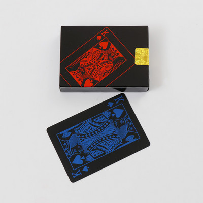 Műanyag játékkártyák varázstrükkökhöz Pókerkártyák Iskambil Destesi Karty Do Gry PVC Vízálló 54db Deck Pókerkártya Dobozba csomagolva