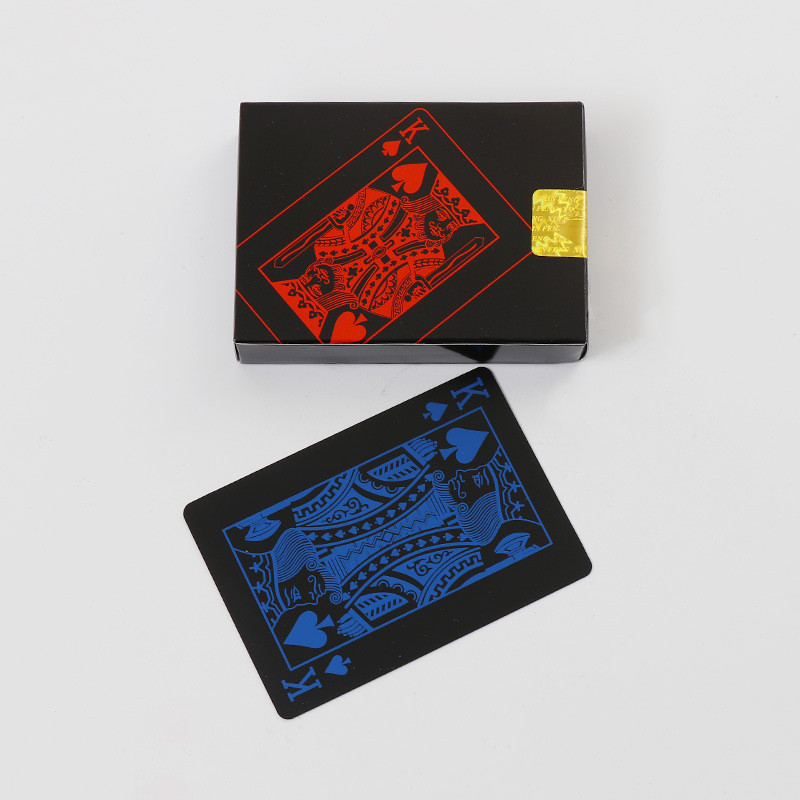 Műanyag játékkártyák varázstrükkökhöz Pókerkártyák Iskambil Destesi Karty Do Gry PVC Vízálló 54db Deck Pókerkártya Dobozba csomagolva