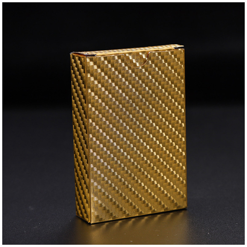 24K arany pókerkártyák Luxus arany fóliás póker játékkártyák dollár EUR készlet műanyag varázskártya vízálló kártyák varázslat