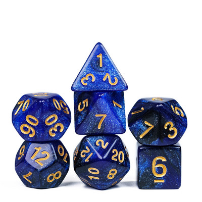 Poludie DND 7 tk / komplekt täringukomplekt, aknavõre punane D4~D20 polüeedriline täring WarHammer rollimängu lauamängu jaoks laua RPG D&D