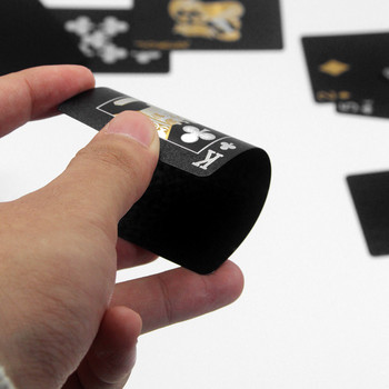 2022 Нов дизайн с най-високо качество Gol Foil Poker Устойчив на износване Smooth Hold\'em Texas Baccarat Водоустойчив магически трикове Подарък за рожден ден