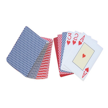 Водоустойчиви карти за игра Устойчив на износване PVC покер пластмасово тесте за покер карти за игра покер пластмаса Фина гладка не се чупи лесно
