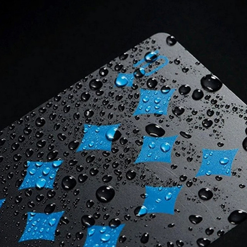 54 tk PVC jäätunud veekindlad mängukaardid lauamäng Magic Solitaire Gold mängukaardi pokkeri mängupakendi kingituste kogu