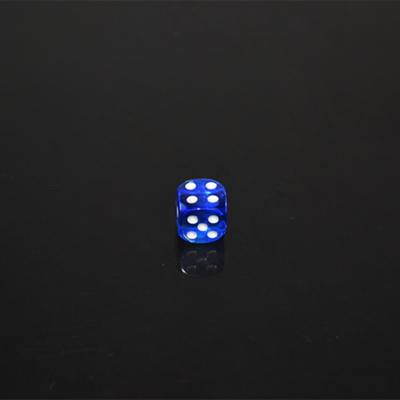 10 tk/14 mm akrüülist läbipaistev 6-poolne täring, 10 värvi kvaliteetne mängutäring klubi-/peo-/peremängude jaoks