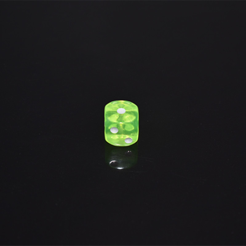 10 tk/14 mm akrüülist läbipaistev 6-poolne täring, 10 värvi kvaliteetne mängutäring klubi-/peo-/peremängude jaoks