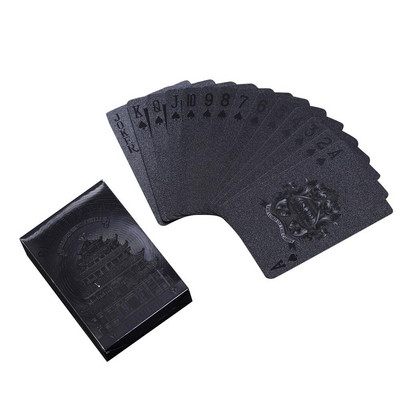 Műanyag készlet póker játékkártya pakli Vízálló játékkártya Felnőtt családi társasjáték