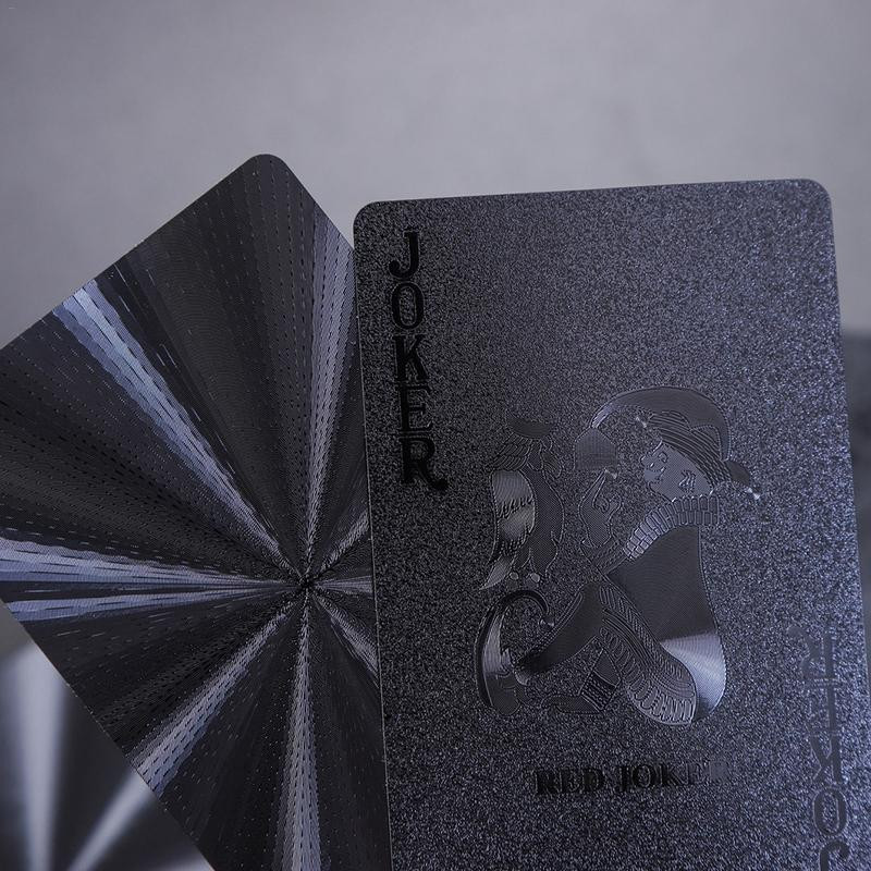 Műanyag készlet póker játékkártya pakli Vízálló játékkártya Felnőtt családi társasjáték