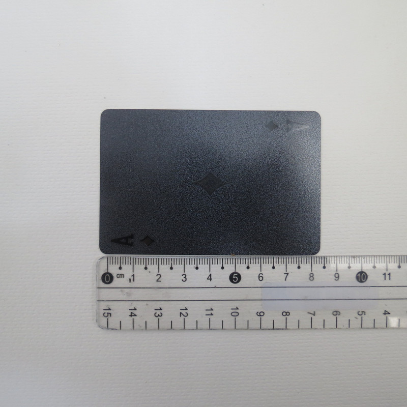 1 pachet Cărți de poker din plastic negru Glod Silver Cărți de joc Acasă Joc de masă Familie Casă Cadou Model trandafir