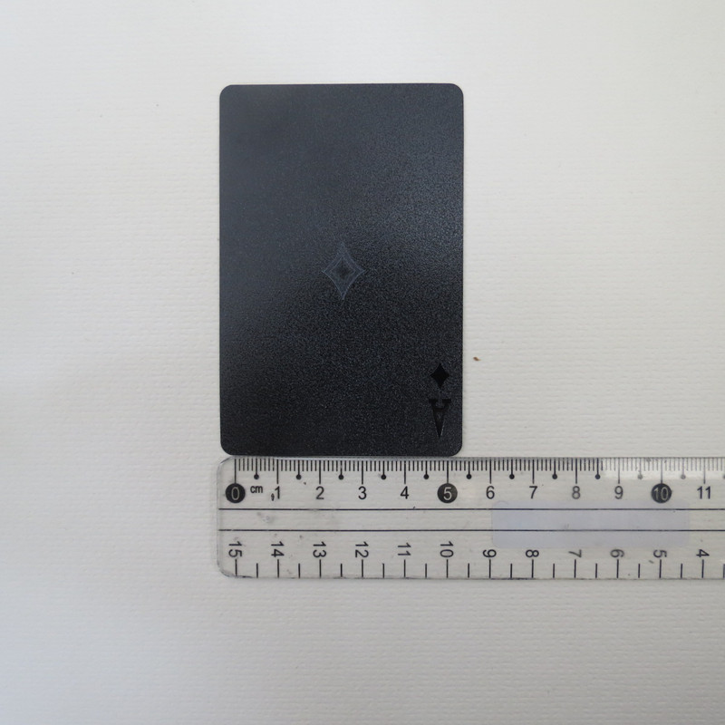 1 pachet Cărți de poker din plastic negru Glod Silver Cărți de joc Acasă Joc de masă Familie Casă Cadou Model trandafir