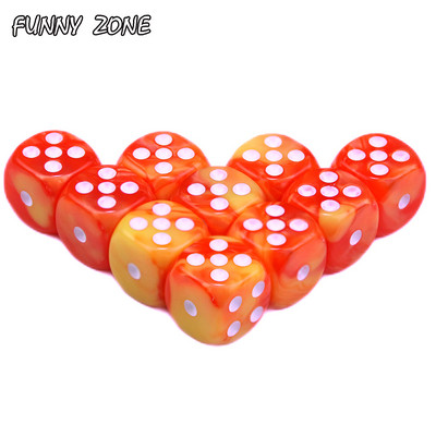 Uus saabumine! 10 tk/komplekt 12mm D6 hasartmängutäringut koos kuldse standardtäpiga As Tower mängutarvikud, lauajupp