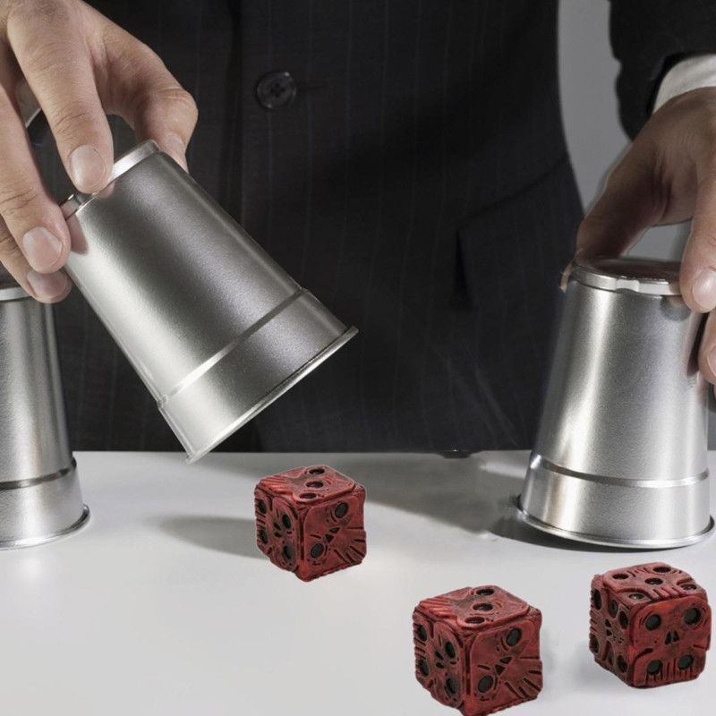 Scary Skull Dices Halloween Dices Skeleton Dices Cube Dices for Club Pub Halloween Party Υπαίθριο επιτραπέζιο παιχνίδι Ζάρια Παιχνίδια