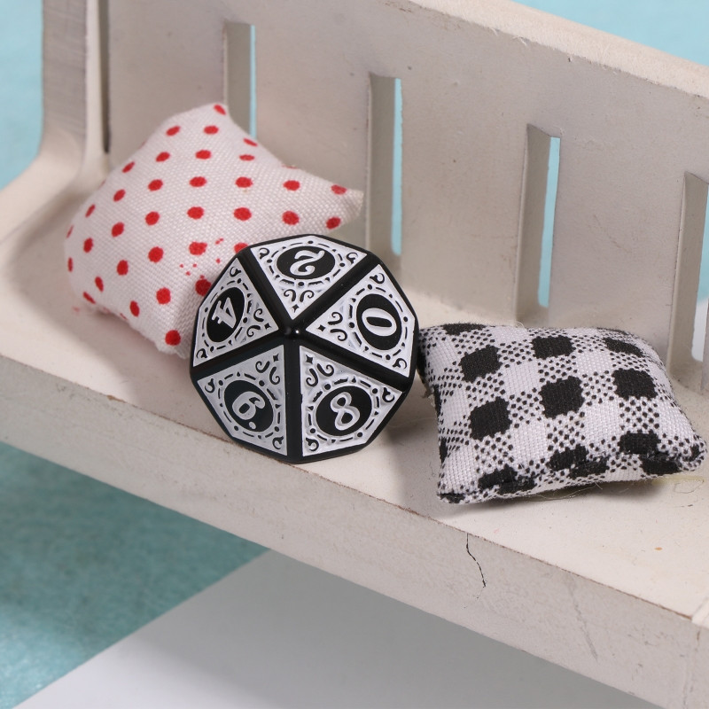 10 tk lauamängu täringud D10 mitmetahuline akrüülmängu täringupidu lauamängusõprade täringukomplekt