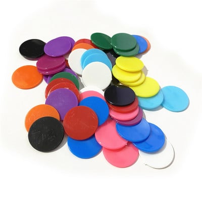 50 tk 25 mm kiibid plastist marker kommid värvilised mündid mängutarvikud lõbusad pereklubi lauamängud õppevahendid