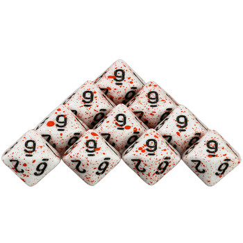 T&G 10Pcs/Set Polyhedral D4-D20 Multi Sides Dice DND Games for Opaque Digital Dice for Funny Party Board Game