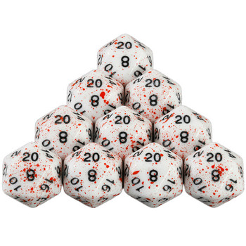 T&G 10Pcs/Set Polyhedral D4-D20 Multi Sides Dice DND Παιχνίδια για αδιαφανή ψηφιακά ζάρια για αστείο επιτραπέζιο πάρτι