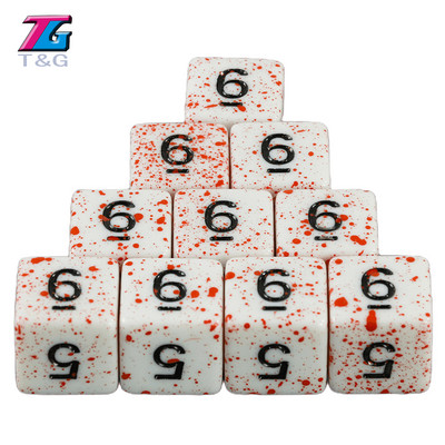 T&G 10Pcs/Set Polyhedral D4-D20 Multi Sides Dice DND Παιχνίδια για αδιαφανή ψηφιακά ζάρια για αστείο επιτραπέζιο πάρτι