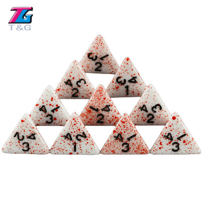 T&G 10Pcs/Set Polyhedral D4-D20 Multi Sides Dice DND Παιχνίδια για αδιαφανή ψηφιακά ζάρια για αστείο επιτραπέζιο πάρτι