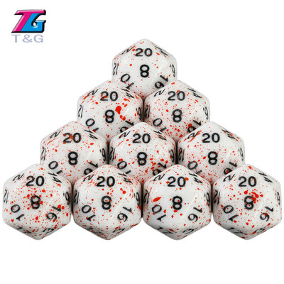 T&G 10Pcs/Set Polyhedral D4-D20 Multi Sides Dice DND Παιχνίδια για αδιαφανή ψηφιακά ζάρια για αστείο επιτραπέζιο πάρτι