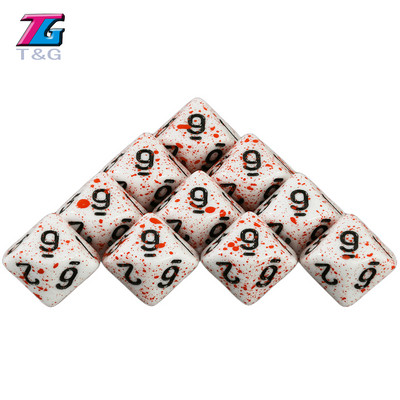 T&G 10Pcs/Set Polyhedral D4-D20 Multi Sides Dice DND Παιχνίδια για αδιαφανή ψηφιακά ζάρια για αστείο επιτραπέζιο πάρτι