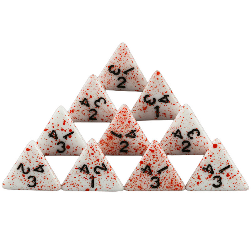 T&G 10Pcs/Set Polyhedral D4-D20 Multi Sides Dice DND Παιχνίδια για αδιαφανή ψηφιακά ζάρια για αστείο επιτραπέζιο πάρτι