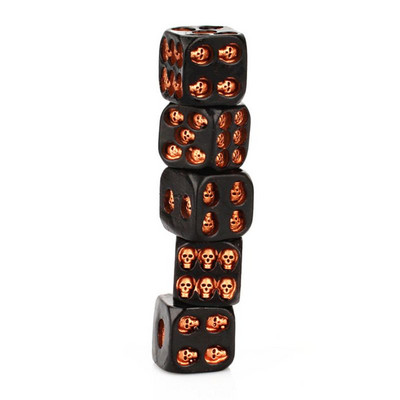 5pcs/set Creative Skull Bones Dice 6 sided Resin Kostur Dice Club Pub Party Društvena igra Igračka za djecu i odrasle