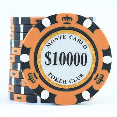 Monede Monte Dollar Carlo 10 bucăți jetoane de poker auriu Monede de cazinou Monede de 14 grame jetoane de poker divertisment