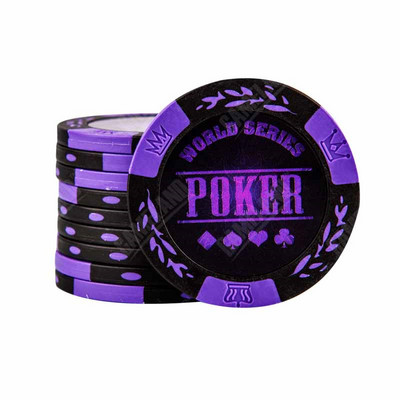 L.TANG Poker Chips 10PCS/lot Clay Outside Iron Inside Texas Poker Accessories L486