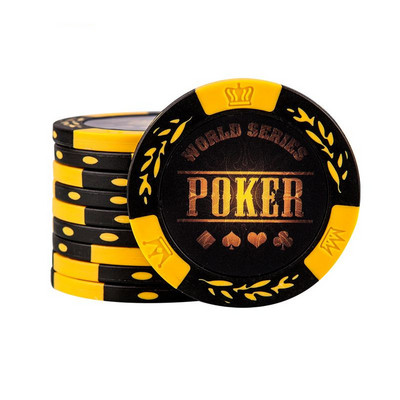 L.TANG Poker Chips 10PCS/lot Clay Outside Iron Inside Texas Poker Accessories L486