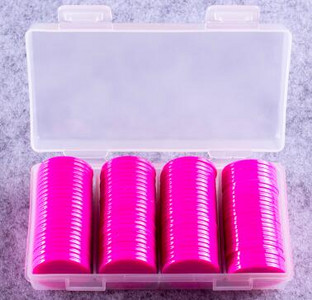 100 tk plastikust pokkerižetoonid kasiino bingo markerid meelelahutuseks Family Club Carnival bingo mängutarvikud 25 mm 9 värvi