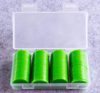 100 tk plastikust pokkerižetoonid kasiino bingo markerid meelelahutuseks Family Club Carnival bingo mängutarvikud 25 mm 9 värvi