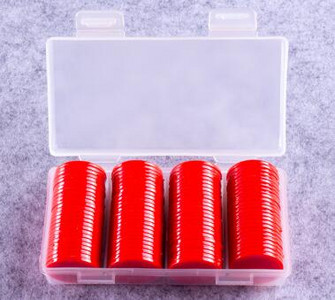 100 tk plastikust pokkerižetoonid kasiino bingo markerid meelelahutuseks Family Club Carnival bingo mängutarvikud 25 mm 9 värvi