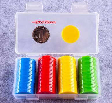100 tk plastikust pokkerižetoonid kasiino bingo markerid meelelahutuseks Family Club Carnival bingo mängutarvikud 25 mm 9 värvi
