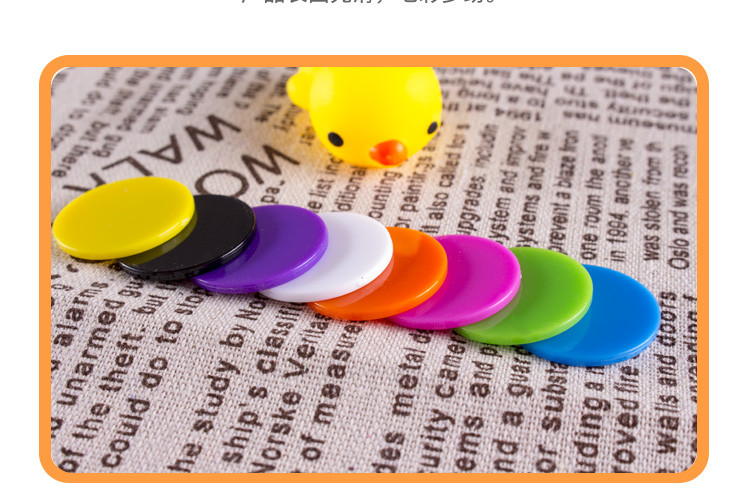 100 tk plastikust pokkerižetoonid kasiino bingo markerid meelelahutuseks Family Club Carnival bingo mängutarvikud 25 mm 9 värvi