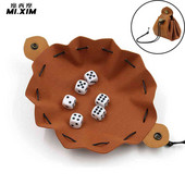 PU-nahast täringukottide kandik ehete pakkimise nöörikotid DND-rollimängivate RPG-mängude mündikott täringukottide hoiustamiskottide jaoks