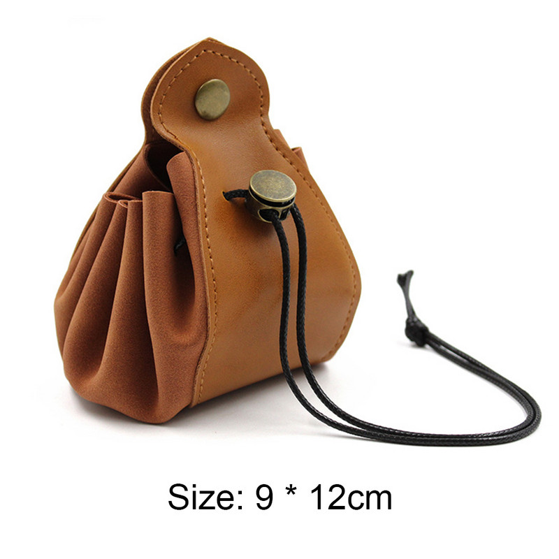 PU-nahast täringukottide kandik ehete pakkimise nöörikotid DND-rollimängivate RPG-mängude mündikott täringukottide hoiustamiskottide jaoks